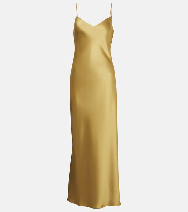  Galvan Galvan Provence Satin Slip Dress 