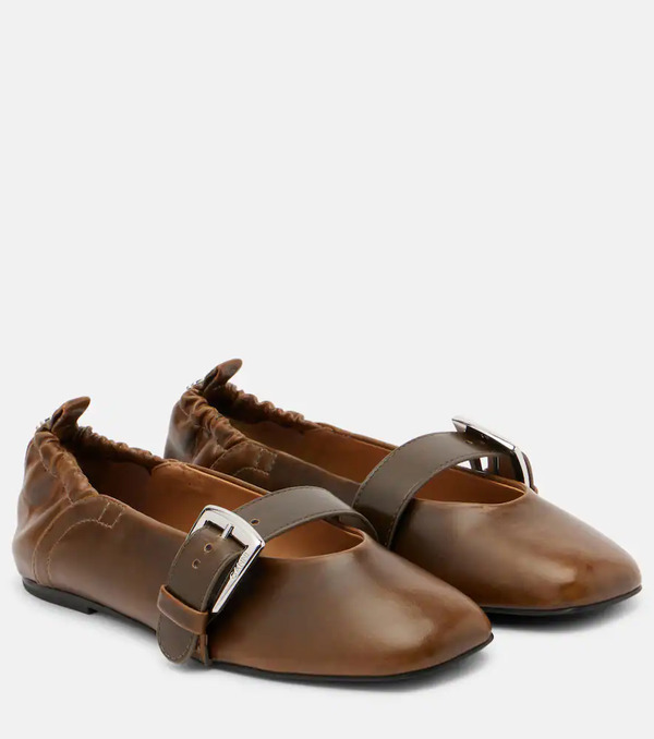  Ganni Ganni Butterfly Mary Jane Flats 