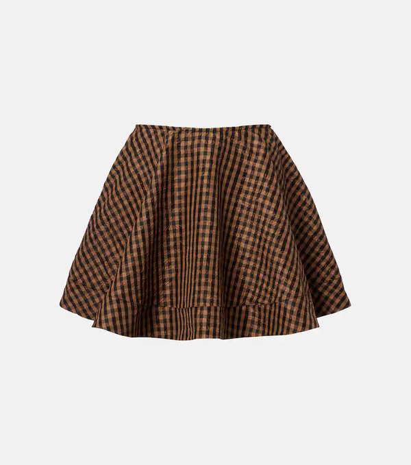  Ganni Ganni Checked Miniskirt 