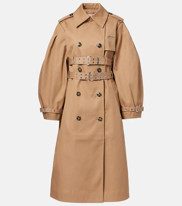  Ganni Ganni Cotton Trench Coat 
