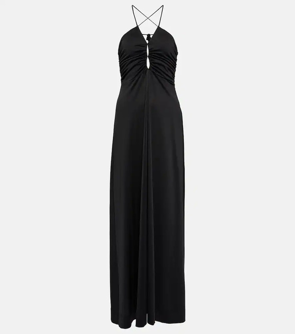  Ganni Ganni Crepe Jersey Maxi Dress 