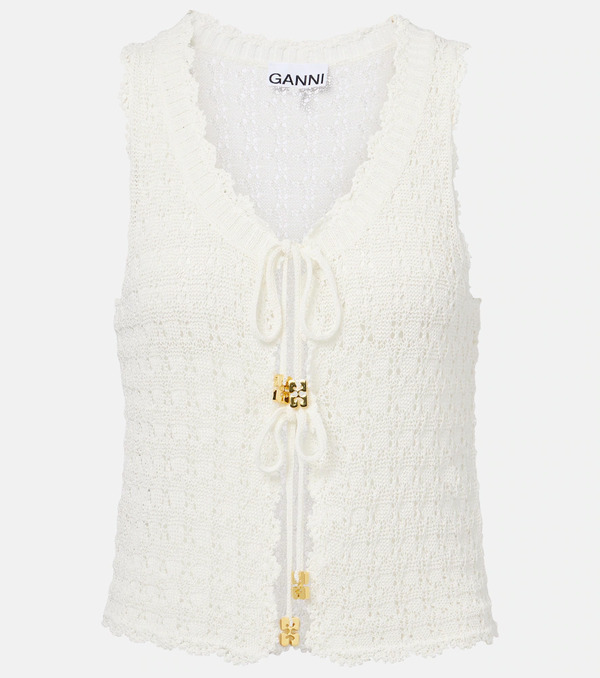  Ganni Ganni Crochet Top 