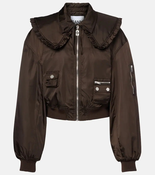  Ganni Ganni Duchess Bomber Jacket 