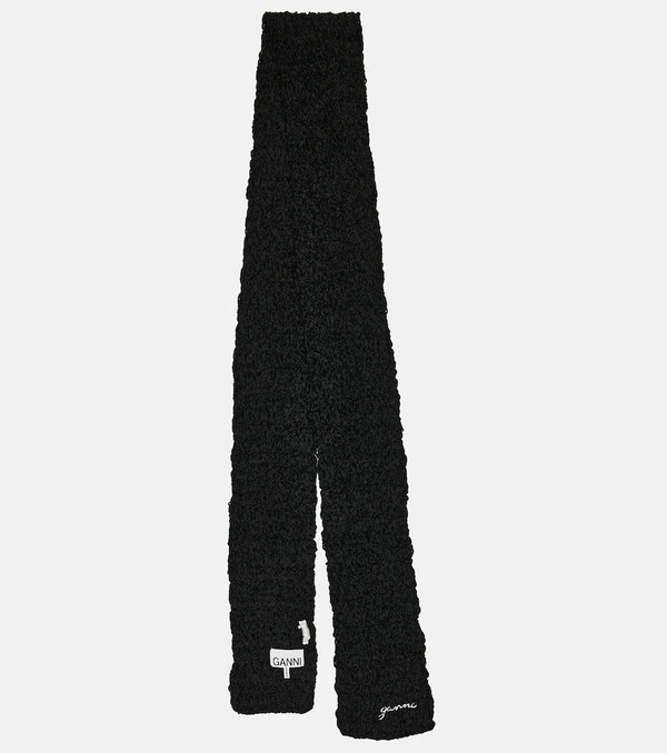  Ganni Ganni Embroidered Crochet Scarf 
