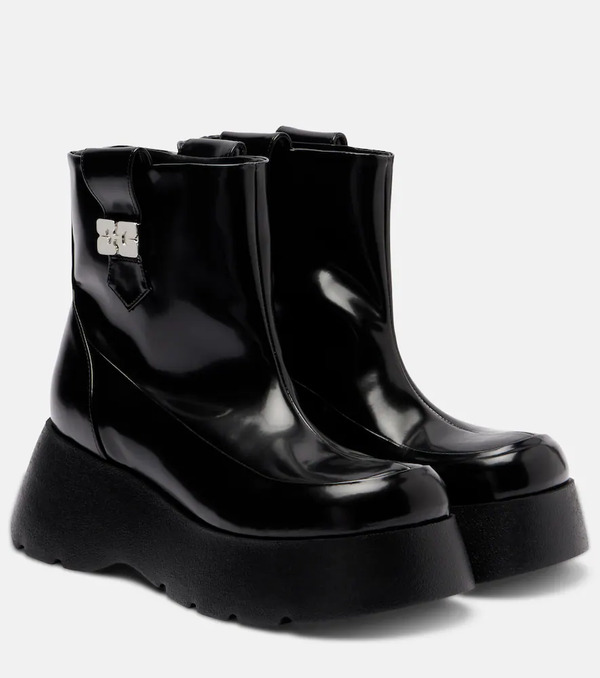  Ganni Ganni Kat Platform Ankle Boots 