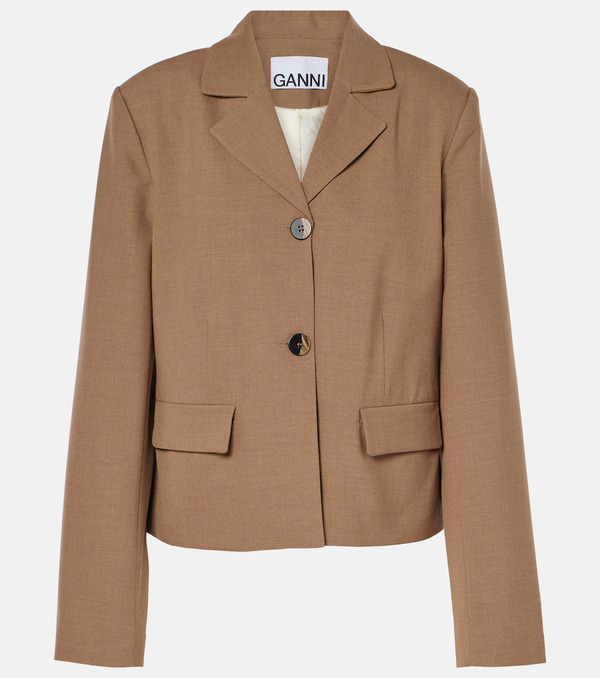  Ganni Ganni Twill Blazer 