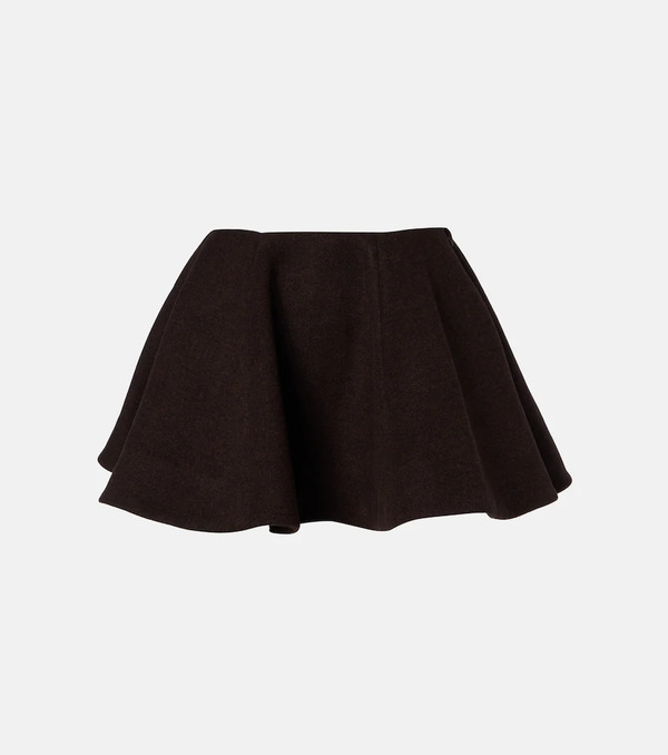  Ganni Ganni Wool And Cashmere-blend Miniskirt 