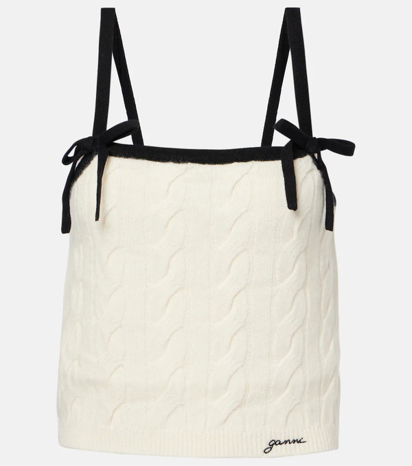  Ganni Ganni Wool And Cashmere Top 