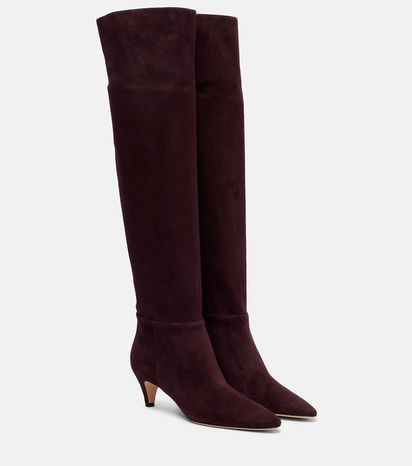  Gianvito Rossi Gianvito Rossi Elise Suede Knee-high Boots 