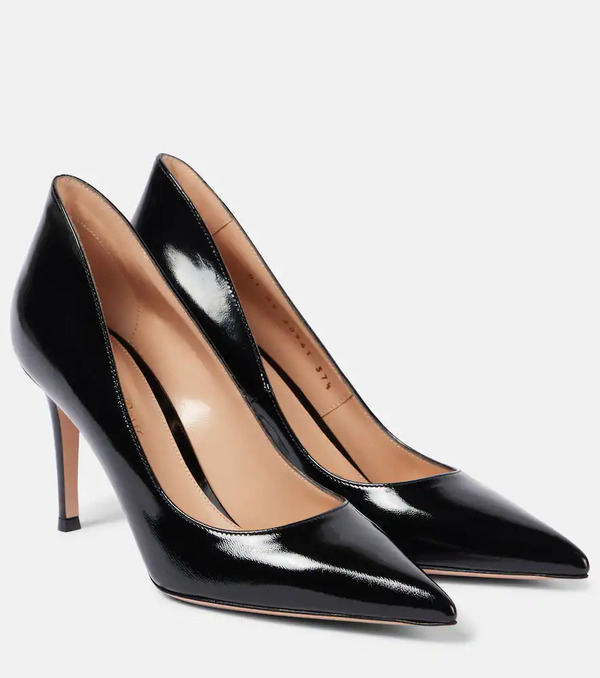 Gianvito Rossi Gianvito Rossi Ellipsis 85 Patent Leather Pumps 