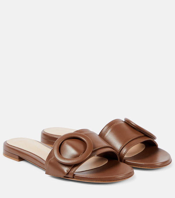  Gianvito Rossi Gianvito Rossi Embellished Leather Mules 