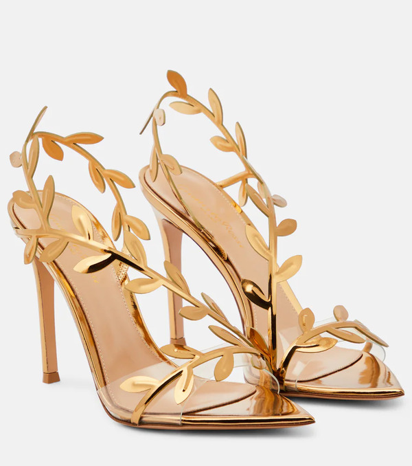  Gianvito Rossi Gianvito Rossi Flavia Mirrored Leather Pumps 