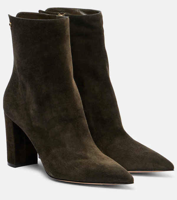  Gianvito Rossi Gianvito Rossi Lyell 85 Suede Ankle Boots 