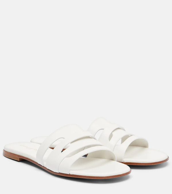  Gianvito Rossi Gianvito Rossi Nora Leather Slides 
