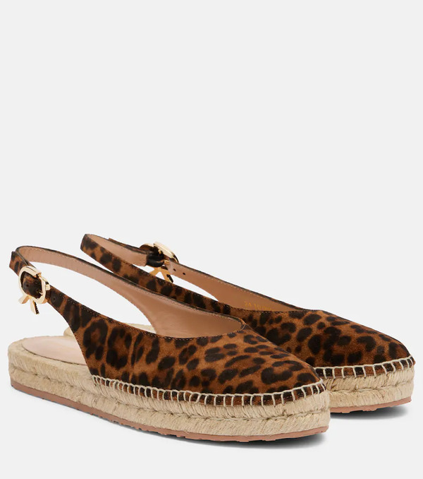  Gianvito Rossi Gianvito Rossi Paz Suede Slingback Espadrilles 
