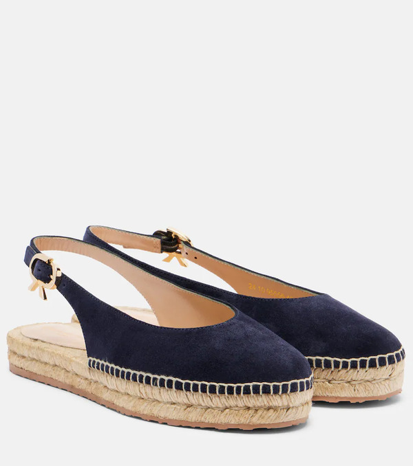  Gianvito Rossi Gianvito Rossi Paz Suede Slingback Espadrilles 