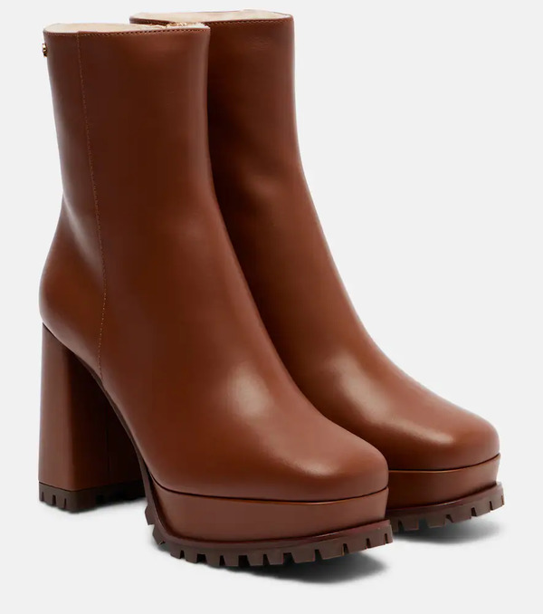  Gianvito Rossi Gianvito Rossi 70 Shearling-lined Platform Ankle Boots 
