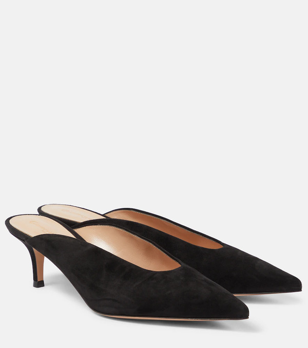  Gianvito Rossi Gianvito Rossi Suede Mules 