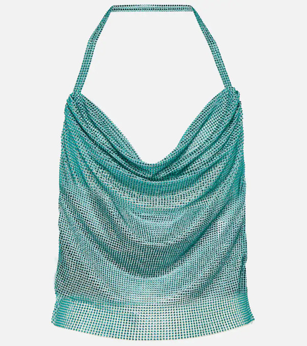  Giuseppe Di Morabito Giuseppe Di Morabito Crystal-embellished Halterneck Top 