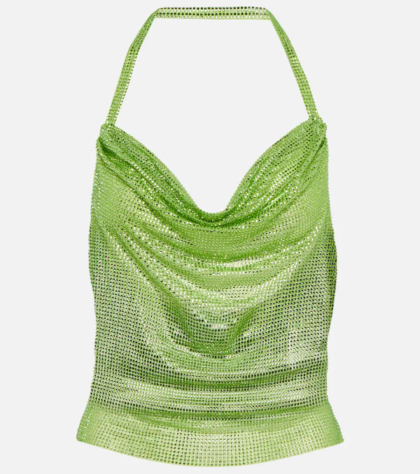  Giuseppe Di Morabito Giuseppe Di Morabito Crystal-embellished Halterneck Top 