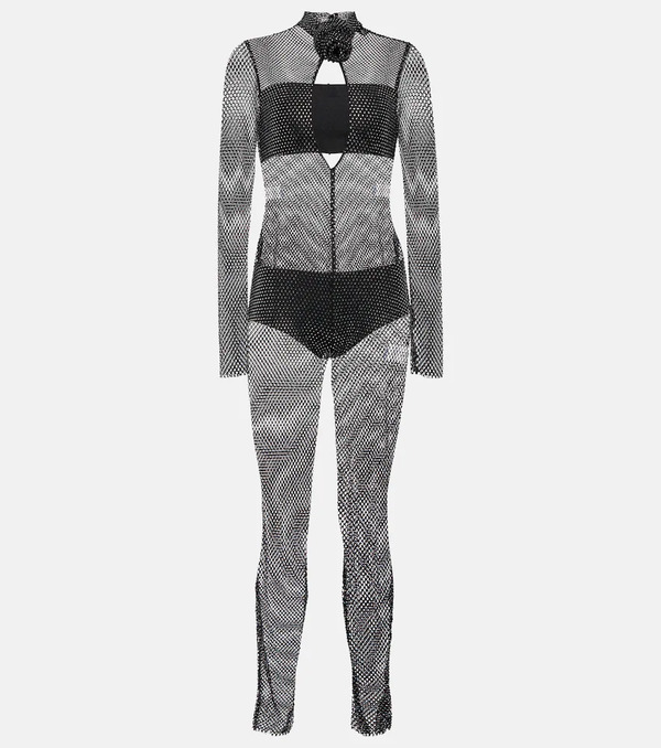  Giuseppe Di Morabito Giuseppe Di Morabito Crystal-embellished Mesh Jumpsuit 
