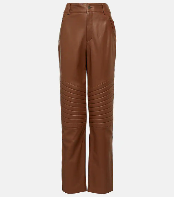  Giuseppe Di Morabito Giuseppe Di Morabito High-rise Straight Leather Pants 