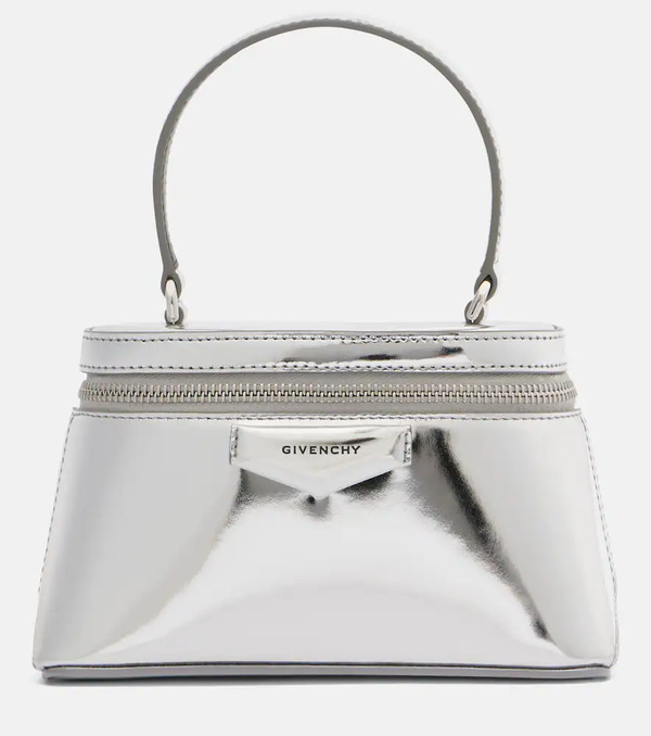  Givenchy Givenchy Antigona Mini Metallic Leather Vanity Bag 