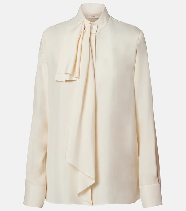  Givenchy Givenchy Bow-detail Silk Blouse 