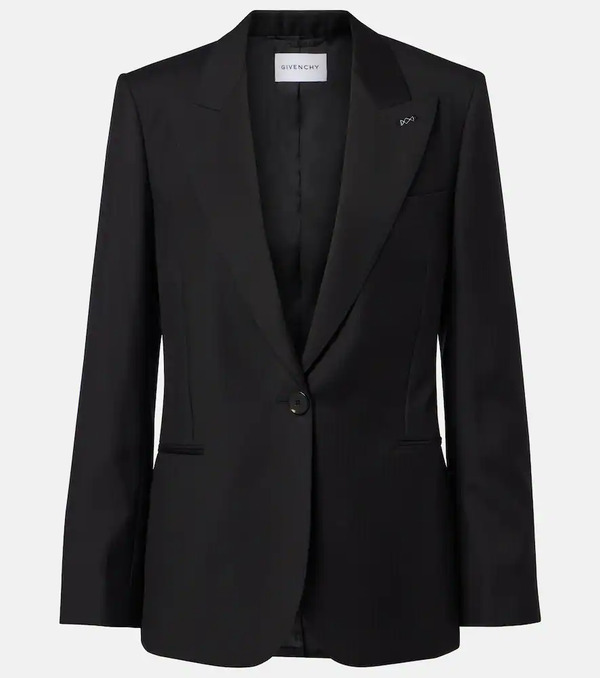  Givenchy Givenchy Chalk Stripe Wool Blazer 