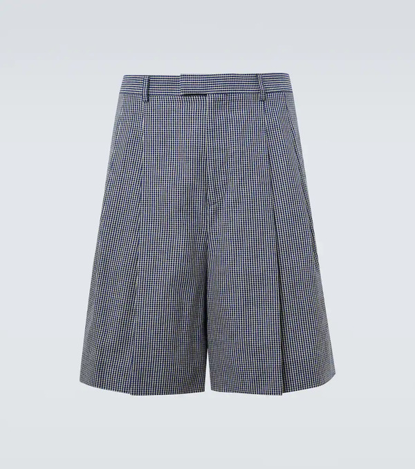  Givenchy Givenchy Checked Cotton Bermuda Shorts 