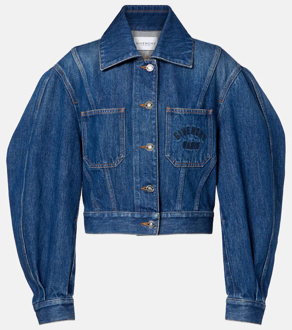  Givenchy Givenchy Cocoon Cropped Denim Jacket 