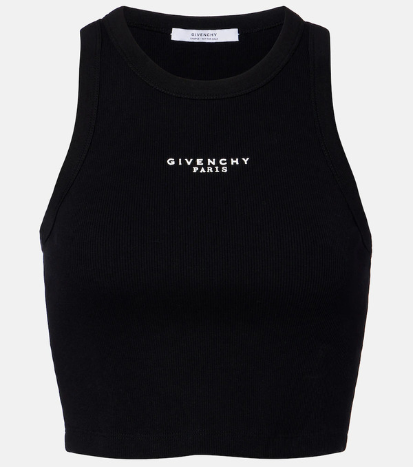  Givenchy Givenchy Cropped Logo Cotton Tank Top 