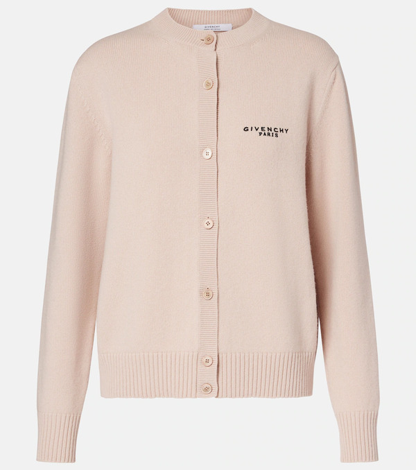  Givenchy Givenchy Cropped Wool And Cashmere Cardigan 