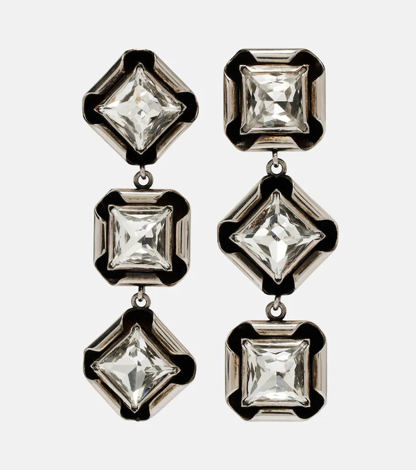  Givenchy Givenchy Crystal-embellished Drop Earrings 