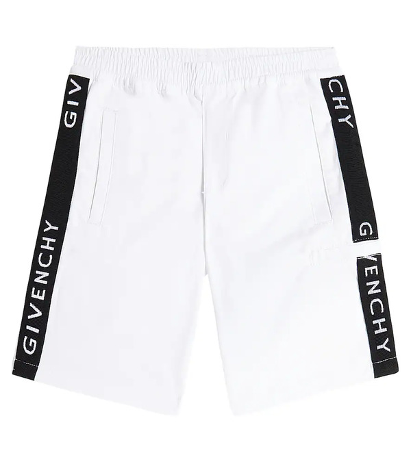  Givenchy Kids Givenchy Kids Logo Cotton-blend Bermuda Shorts 