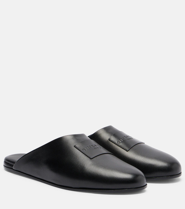  Givenchy Givenchy Label Leather Mules 