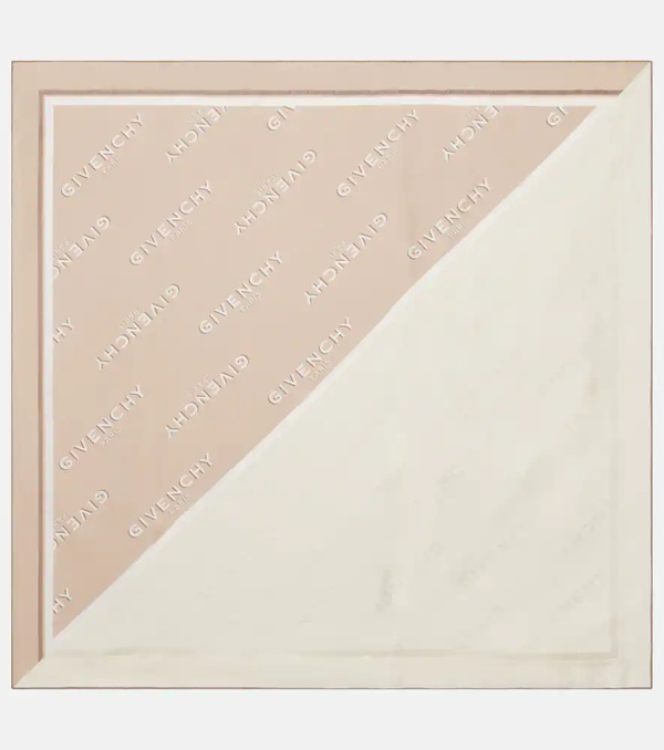  Givenchy Givenchy Logo Silk Twill Scarf 