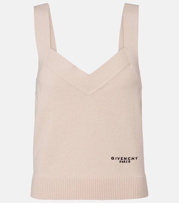  Givenchy Givenchy Logo Wool And Cashmere Tank Top 