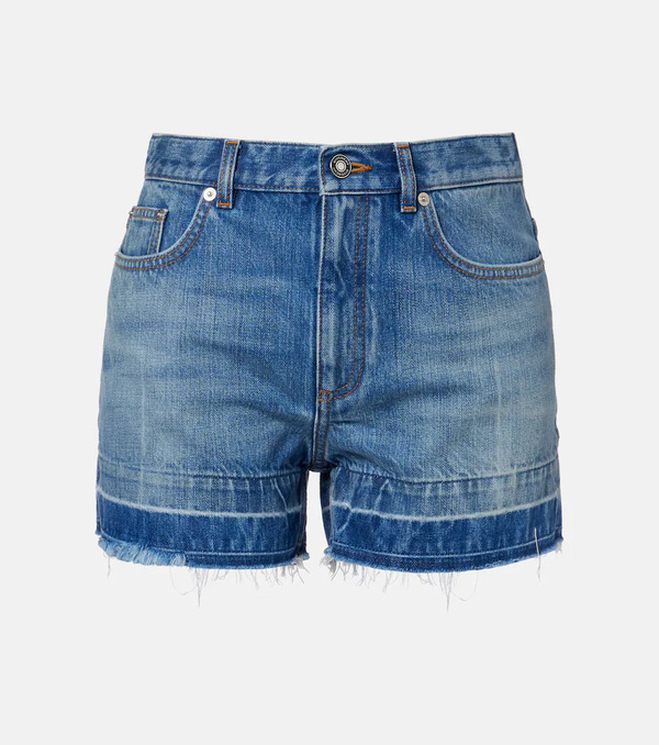  Givenchy Givenchy Mid-rise Denim Shorts 