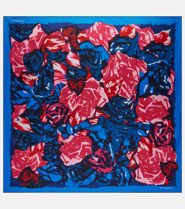  Givenchy Givenchy Printed Silk Scarf 