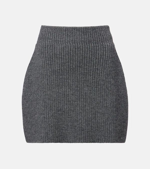  Givenchy Givenchy Ribbed-knit Wool And Alpaca-blend Miniskirt 