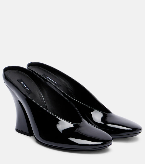  Givenchy Givenchy Sculpted 95 Patent Leather Mules 