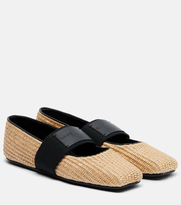  Givenchy Givenchy Sliced Square Mary Jane Flats 