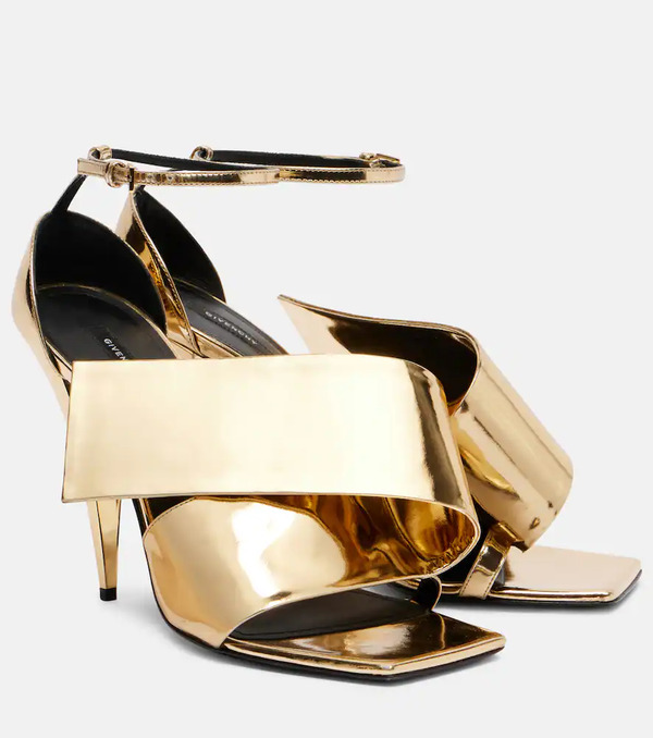  Givenchy Givenchy Sliced Square 90 Patent Leather Sandals 