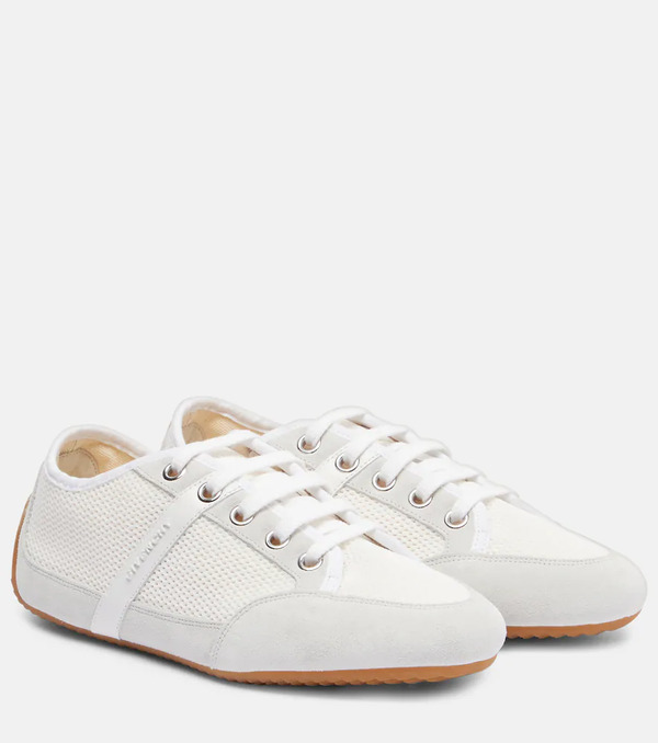  Givenchy Givenchy Slim Suede-trimmed Sneakers 
