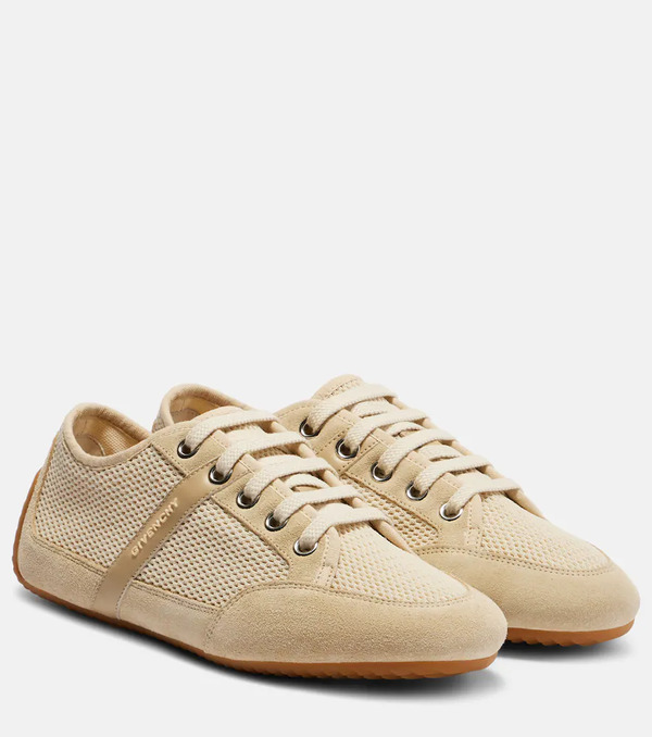  Givenchy Givenchy Slim Suede-trimmed Sneakers 