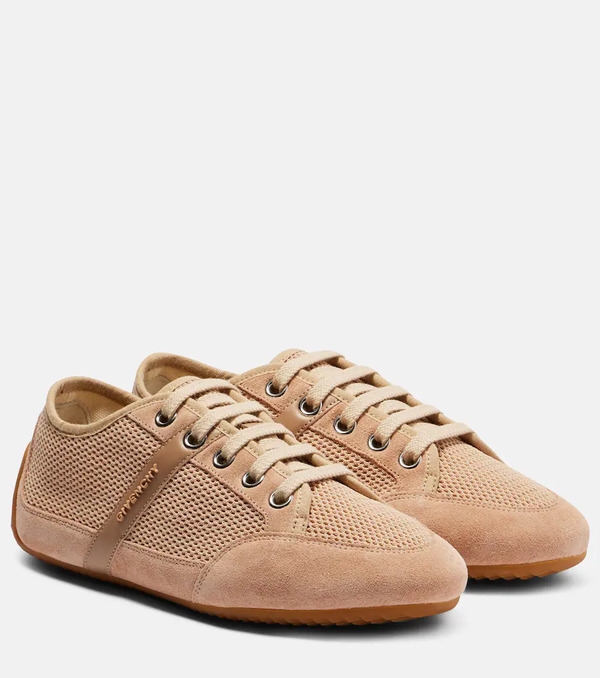  Givenchy Givenchy Slim Suede-trimmed Sneakers 