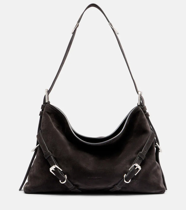  Givenchy Givenchy Voyou Medium Suede Shoulder Bag 