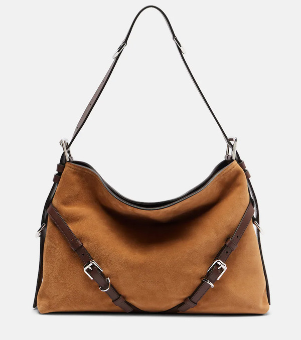  Givenchy Givenchy Voyou Medium Suede Shoulder Bag 