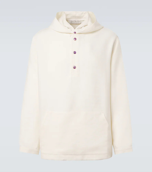  God's True Cashmere God's True Cashmere Hooded Linen Jacket With Amethyst 